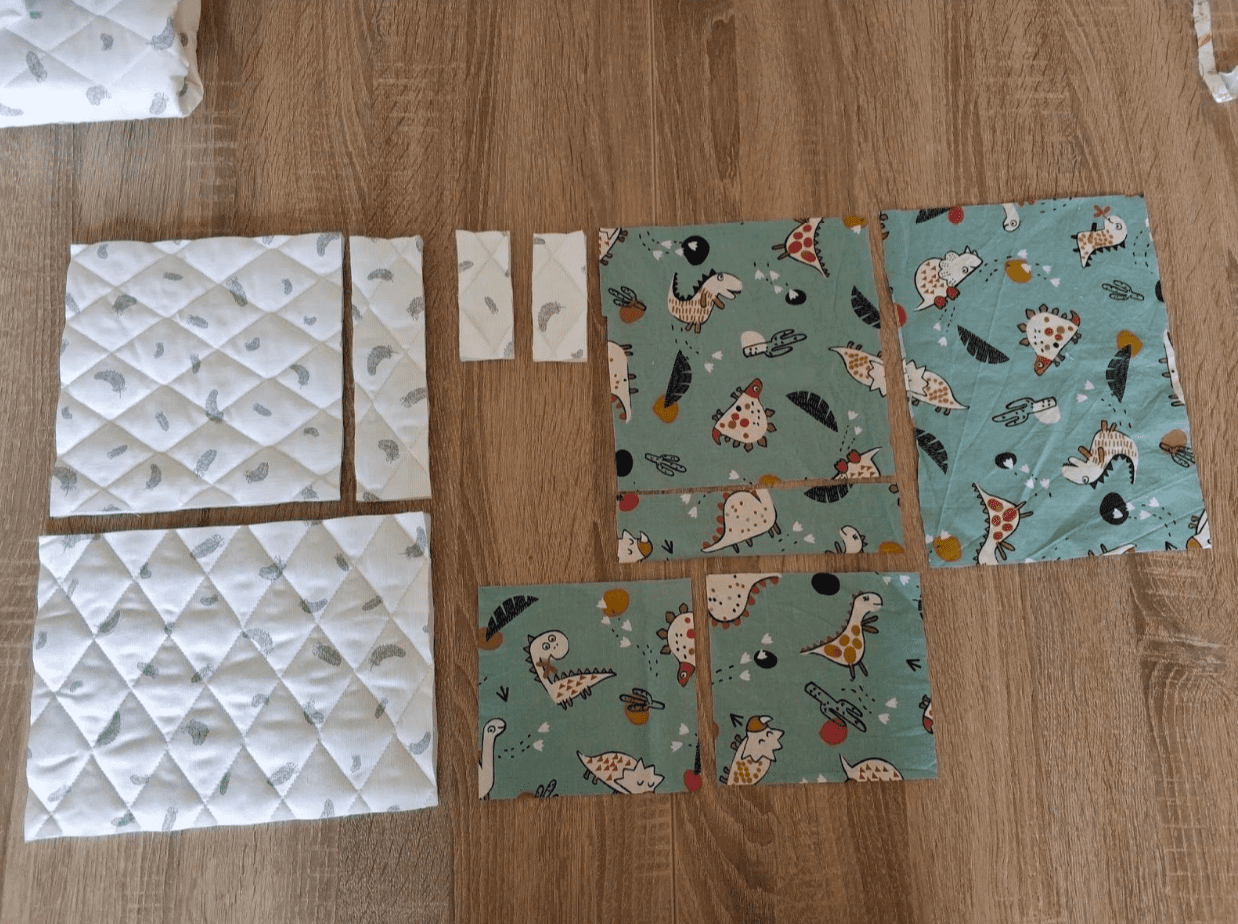 Etapes de confection de la housse de voyage Bookinou